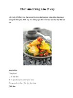 Thử làm trứng xào ớt cay ppt