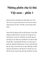 Những phiên chợ kì thú Việt nam - phần 1 potx