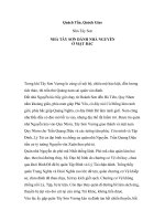 NHÀ TÂY SƠN ÐÁNH NHÀ NGUYỄN Ở MẶT BẮC docx