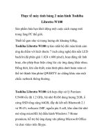 Thực tế máy tính bảng 2 màn hình Toshiba Libretto W100 pptx