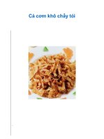 Cá cơm khô chấy tỏi docx