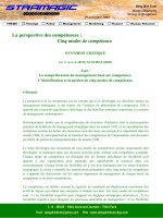 La perspective des compétences : Cinq modes de compétence pptx