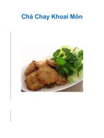 Chả Chay Khoai Môn ppt