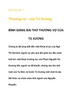 Kiến thức lớp 11 Thương vợ - của Tú Xương-phần 1 doc