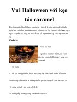 Vui Halloween với kẹo táo caramel ppt