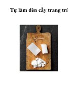 Tự làm đèn cầy trang trí pps