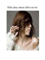 Khắc phục nhược điểm của tóc ppt