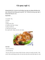 Gà quay ngũ vị pptx