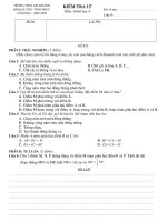 Kiểm tra 15'''' môn Toán 6 (Số 03)