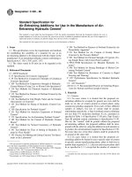 Designation: C 226 – 96 - Air-Entraining Additions for Use in the Manufacture pot