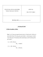 Đề kiểm vật lý lớp 10 thời gian 60 phút - Đề số 3 docx