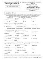 ĐỀ THI HSG AV 6 - CẤP TRƯỜNG (09-10) - KEY