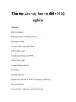 Thủ tục cho vay lưu vụ đối với hộ nghèo ppsx