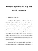 Bảo vệ tim mạch bằng liệu pháp chèn thụ thể Angiotensin pps