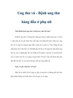 Ung thư vú - Bệnh ung thư hàng đầu ở phụ nữ pps