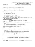 Đề thi thử TNTHPT môn Toán năm 2010 (Đề số 1)