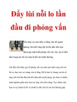 Đẩy lùi nỗi lo lần đầu đi phỏng vấn pdf