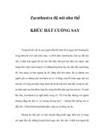 KHÚC HÁT CUỒNG SAY - Zarathustra đã nói như thế pps