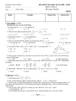 ĐỀ THI HỌC KỲ TOÁN 8