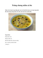 Trứng chưng mắm cá lóc doc