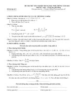 Đề thi thử TNTHPT môn Toán Năm 2010 (Đề số 2)