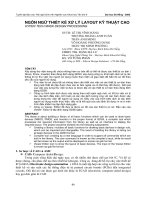 NGÔN NGỮ THIẾT KẾ XỬ LÝ LAYOUT KỸ THUẬT CAO pptx