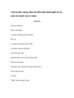 Cấp lại giấy chứng nhận đủ điều kiện hành nghề (do bị mất) cho bệnh viện tư nhân pot