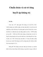 Chuẩn đoán và xử trí tăng huyết áp kháng trị ppt