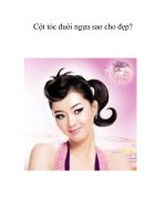 Cột tóc đuôi ngựa sao cho đẹp? potx