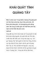KHÁI QUÁT TỈNH QUẢNG TÂY pps