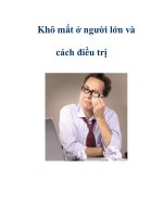 Khô mắt ở người lớn và cách điều trị docx