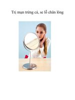 Trị mụn trứng cá, se lỗ chân lông pot