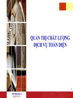 QUẢN TRỊ CHẤT LƯỢNG DỊCH VỤ TOÀN DIỆN potx