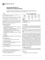 ASTM Designation: C 706 – 98 - Limestone for Animal Feed Use1 pps