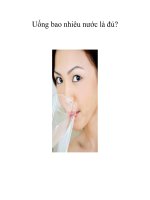 Uống bao nhiêu nước là đủ? ppsx