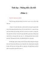 Tình dục - Những điều cần biết (Phần 1) ppsx