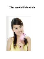 Tắm muối để bảo vệ da potx