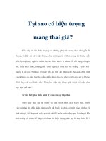 Tại sao có hiện tượng mang thai giả? pps