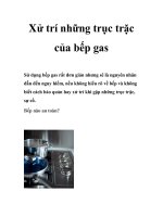 Xử trí những trục trặc của bếp gas doc