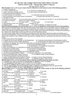 ĐỀ THI THỬ TỐT NGHIỆP CT PHAN BAN