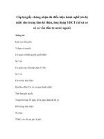 Cấp lại giấy chứng nhận đủ điều kiện hành nghề (do bị mất) cho trung tâm kê thừa, ứng dụng YHCT (kể cả cơ sở có vốn đầu tư nước ngoài) potx