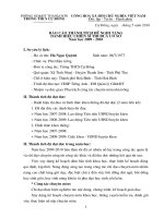 BÁO CÁO THÀNH TÍCH CSTĐ CƠ SỞ