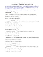 mot so chu y khi gii toan hoa vo co