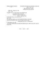 đề thi ngữ văn 9 kì 2