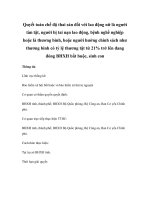 Quyết toán chế độ thai sản đối với lao động nữ là người tàn tật, người bị tai nạn lao động, bệnh nghề nghiệp hoặc là thương binh, hoặc người hưởng chính sách như thương binh có tỷ lệ thương tật từ 21% trở lên đang đóng BHXH bắt buộc, sinh con doc