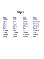 BANG  ĐÂU WORLD CUP 2010