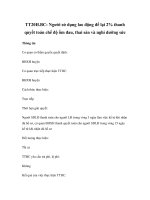 TT20H.BC: Người sử dụng lao động để lại 2% thanh quyết toán chế độ ốm đau, thai sản và nghỉ dưỡng sức ppt