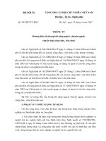 Thông tư chuyển ngạch