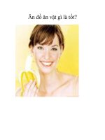 Ăn đồ ăn vặt gì là tốt? ppsx
