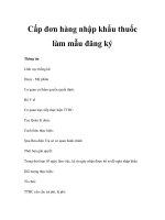 Cấp đơn hàng nhập khẩu thuốc làm mẫu đăng ký pdf